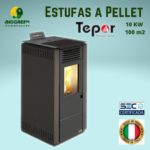 ESTUFA PELLET TEPOR 10 KW - Imagen 3