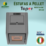 ESTUFA PELLET TEPOR PETIT 6 KW - Imagen 2