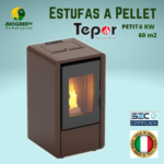 ESTUFA PELLET TEPOR PETIT 6 KW