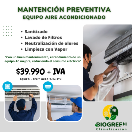 Mantención Equipos AC, Aire Acondicionado