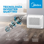 CLIMATIZADOR MIDEA CONSOLA XTREME HEAT (R32) INVERTER WIFI 14.000 BTU/H - Imagen 5